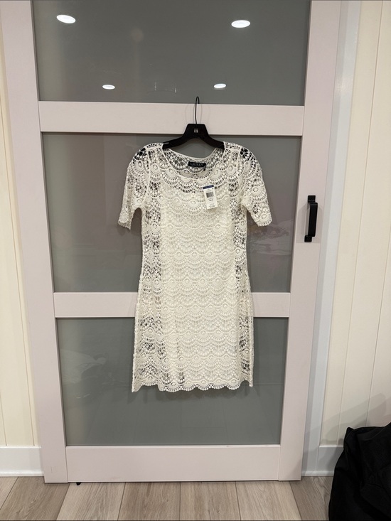 Lauren Ralph Lauren Dresses & Skirts - Lauren Ralph Lauren White Crochet Lace Mini Dress